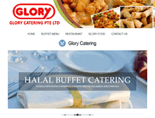 Tablet Screenshot of glorycatering.com.sg